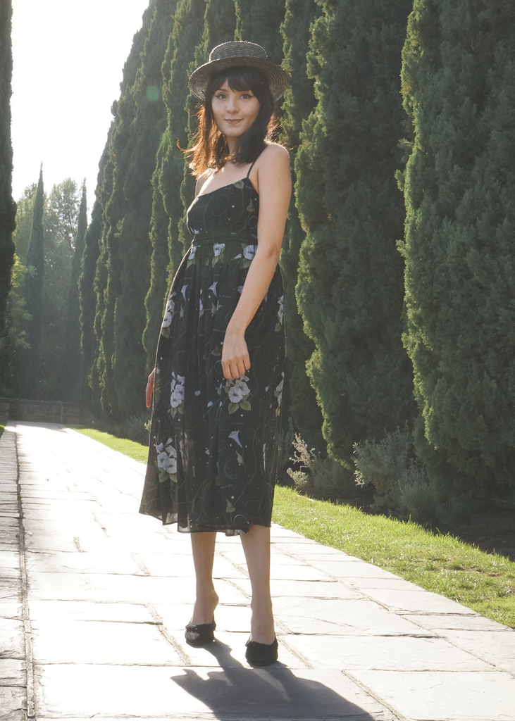 Model wearing Golshan dress