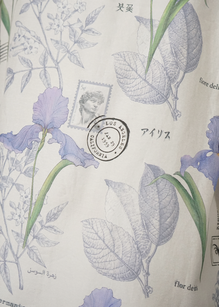 Iris Botany fabric swatch