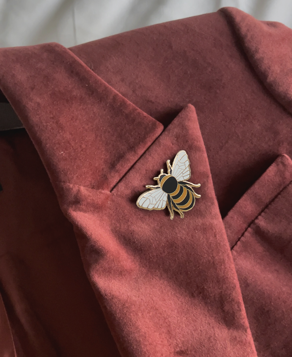 Carnal Flora | Gold Honey Bee Enamel Pin